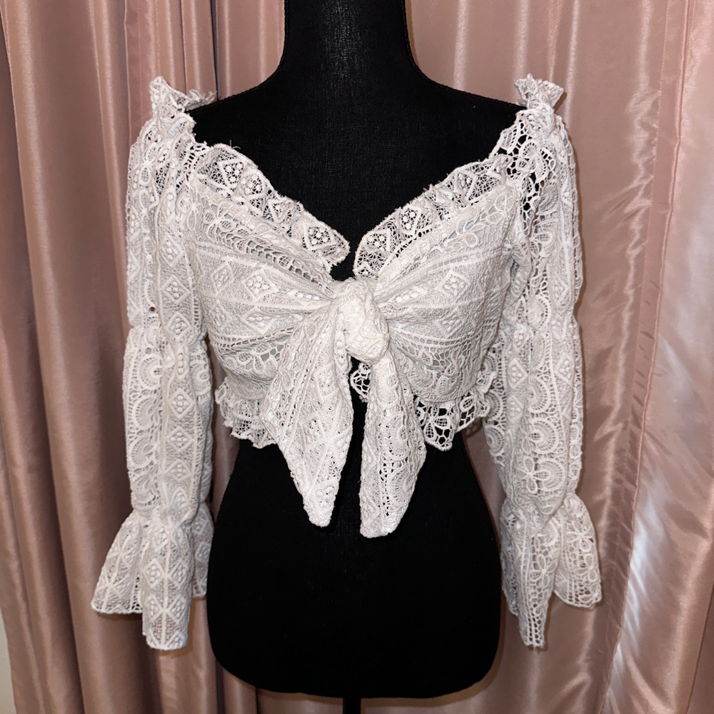 Off the shoulder crop top
